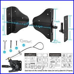 Fence Gate Kit Gate Hardware with Gate Latch Updated 90 No Sag Gate Kit