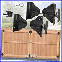 Fence Gate Kit Gate Hardware with Gate Latch for Single No Sag Gate Kit 2 Set