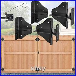 Fence Gate Kit Gate Hardware with Gate Latch for Single No Sag Gate Kit 2 Set