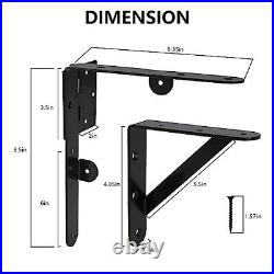 Fence Gate Kit Iron Gate Hardware with Gate Latch for Wooden Fences, Set of 1