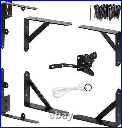 Gate Corner Brace Bracket Anti Sag Frame Hardware Kit for Wooden Gate