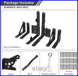 Gate Corner Brace Bracket Anti Sag Frame Hardware Kit for Wooden Gate