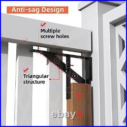 Gate Corner Brace Bracket Gate Kit for Wooden Fence Gate Hinges No Sag 1 Pack