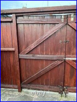 Gates Wooden Drive Way 6ft (h) x 3.4ft (w) approx. Available 13th June 2022