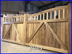 Hardwood Driveway Gates Iroko Gates Wooden Swan Neck Quality The Admirals Gate