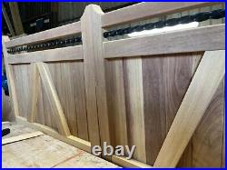 Hardwood Driveway Gates Iroko Wooden Custom Made Design The Barley Twist Gate