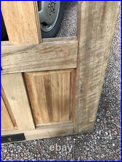 Hardwood Iroko Wood Side Entrance Wooden Garden Gate 1m X 1.6m Heavy With Brace