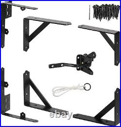 Heavy-Duty Gate Brace Bracket Kit Anti-Sag Frame Hardware for Wooden Fences