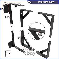 Heavy-Duty Gate Brace Bracket Kit Anti-Sag Frame Hardware for Wooden Fences