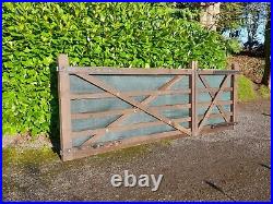 Heavy Duty Wooden Drive Gates12 Foot Wide Opening8 And 4 Foot Wide Each