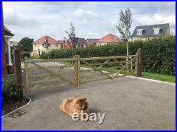 Heavy Duty Wooden Driveway Gate Field Style Gate Treated Plus 2 Posts