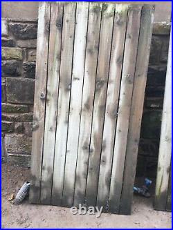 Heavy Duty Wooden Semi Braced Garden Gate Driveway Fence Multiple Sizes