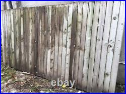 Heavy Duty Wooden Semi Braced Garden Gate Driveway Fence Multiple Sizes