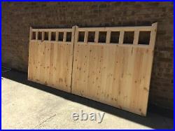 Heavy Duty Wooden driveway gates Hand Made To Measure For You