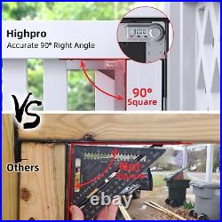 Highpro 2 Pack Gate Corner Brace Bracket Gate Kit, Wooden Fence Gate Hinges No