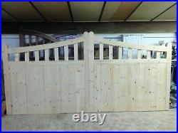 Kensington Style Drive / Timber / Wooden / 50/50 Split Gates
