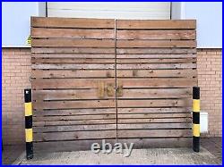 Large 9ft Tall and 11ft Wide Wooden Gates Farm Barn, Industrial, Commercial Use