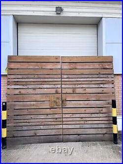 Large 9ft Tall and 11ft Wide Wooden Gates Farm Barn, Industrial, Commercial Use