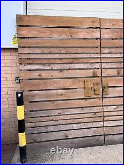 Large 9ft Tall and 11ft Wide Wooden Gates Farm Barn, Industrial, Commercial Use