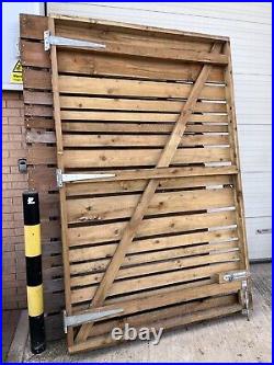 Large 9ft Tall and 11ft Wide Wooden Gates Farm Barn, Industrial, Commercial Use