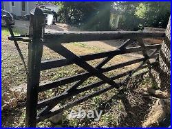 Large Black 5 Bar Wooden Gate For Driveway