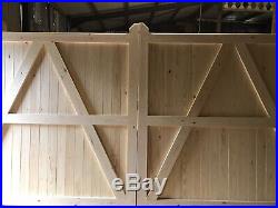 Large Driveway Gates Wooden Gate Fully Boarded Cottage Design New Bespoke Custom