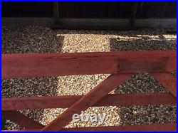Large Ranch Style 5-Bar Wooden Driveway Treated Gate Heavy Duty 8 ft