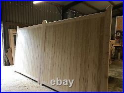 Large Wooden Driveway Gates Flat Top All Sizes Made To Order The Cottage Gate