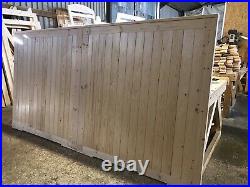 Large Wooden Driveway Gates Flat Top Capping Rail Design The Capped Grange Gate