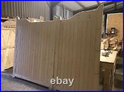 Large Wooden Driveway Gates New Custom Made Drop Step Design The Valley Gate