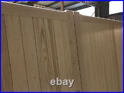 Large Wooden Driveway Heavy Duty 4 x 3 Gates Flat Top Bespoke The Cottage Gate