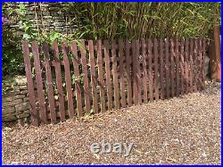 Large Wooden Picket Drive Gates (Double) Including Both Posts & All Fittings