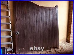 Large Wooden Swan Neck Driveway Double Gates
