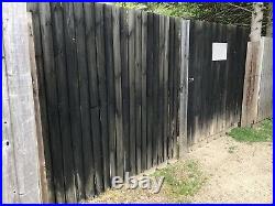 Large used wooden driveway gates 4.6m Wide (15 Feet)