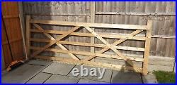 Large wooden driveway gate