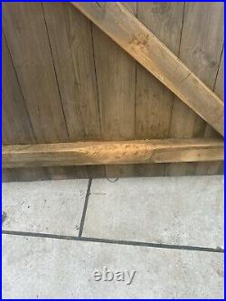 Large wooden driveway gates used