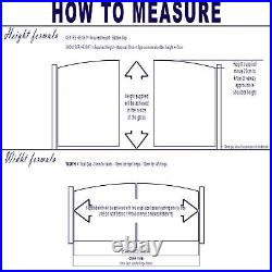 Made To Measure Height/Width Driveway Arch Tongue & Groove Double Garden Gates