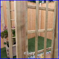 Mercia Bow Top Wooden Garden Arch Robust Frame Lattice Design