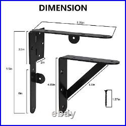 Mofeez Fence Gate Kit Iron Gate Hardware with Gate Latch for Wooden Fences Sh