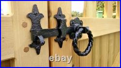 Ornamental Ring latch heavy duty driveway wooden gates fencing garden gate door
