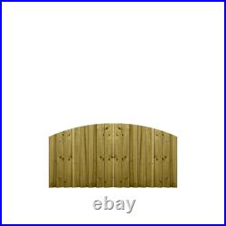 PGS Driveway Gates BESPOKE Made2Measure Semi-Braced Feather Edge Arched 3ft