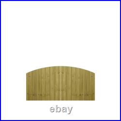 PGS Driveway Gates BESPOKE Made2Measure Semi-Braced Tongue & Groove Arched 3ft