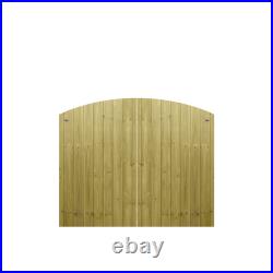 PGS Driveway Gates BESPOKE Made2Measure Semi-Braced Tongue & Groove Arched 5ft