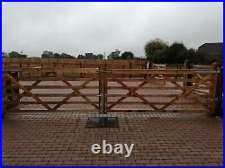 Paddock style wooden gates with fittings