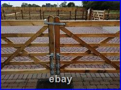 Paddock style wooden gates with fittings