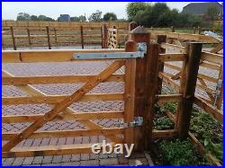 Paddock style wooden gates with fittings