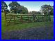 Pair-Double-Solid-Wooden-Farm-Ranch-Style-Field-Entrance-Driveway-Gates-01-otis