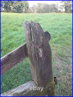 Pair/Double Solid Wooden Farm/Ranch Style Field/Entrance/Driveway Gates