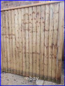 Pair Of Closed Board Wooden Gates 1.8m Height