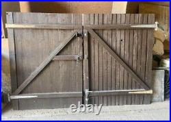 Pair Of Wooden Driveway Gates 5'5 High X 8' Wide